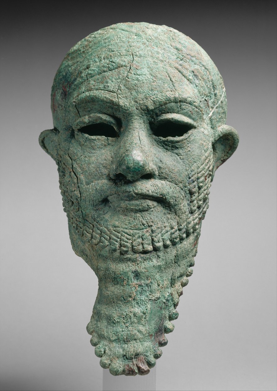 Hlava pravítka, cca 2300–2000 př. n. l. (slitina mědi) od Mesopotamian Mesopotamian