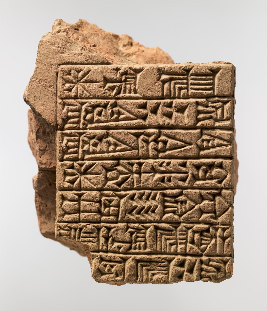 Cihla s nápisem Kassite se sumerským zasvěcujícím nápisem Adad-shuma-usur, cca 1216–1187 př. n. l. (keramika) od Mesopotamian Mesopotamian