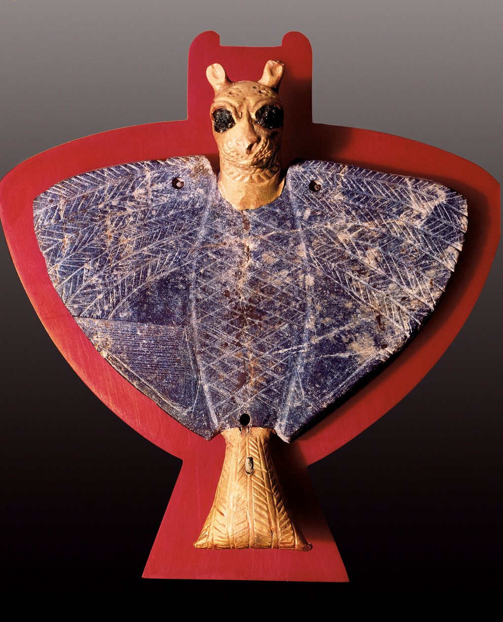 Mezopotámie:“ Orel se lví hlavou „Soška od Tresora dynastie Ur (socha) od Mesopotamian Mesopotamian