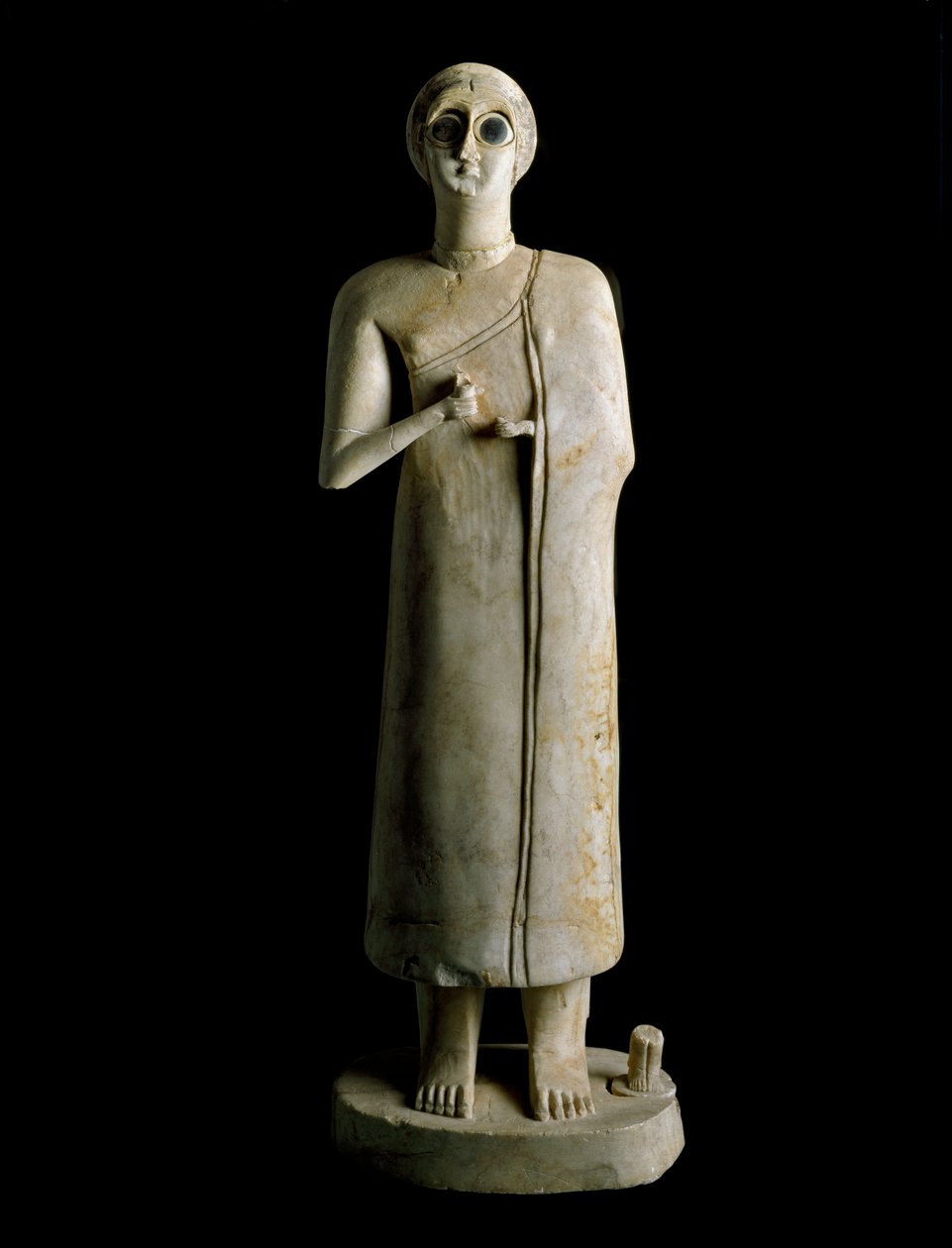 Mezopotámské umění: figurka ženy nebo bohyně. Terakota, 3. tisíciletí př. n. l. Od Tell Asmar (Ehnunna v Mezopotámii) Slunce. 59 cm Muzeum v Bagdádu, Irák od Mesopotamian Mesopotamian