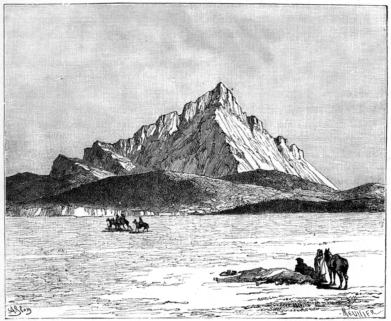 Jebel Zaghwan, c1890 od Meunier