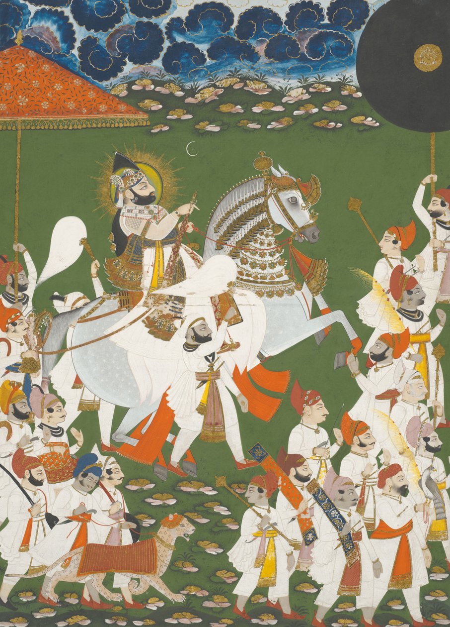 Maharana Bhim Singh v procesu od Mewar India; Rajasthan
