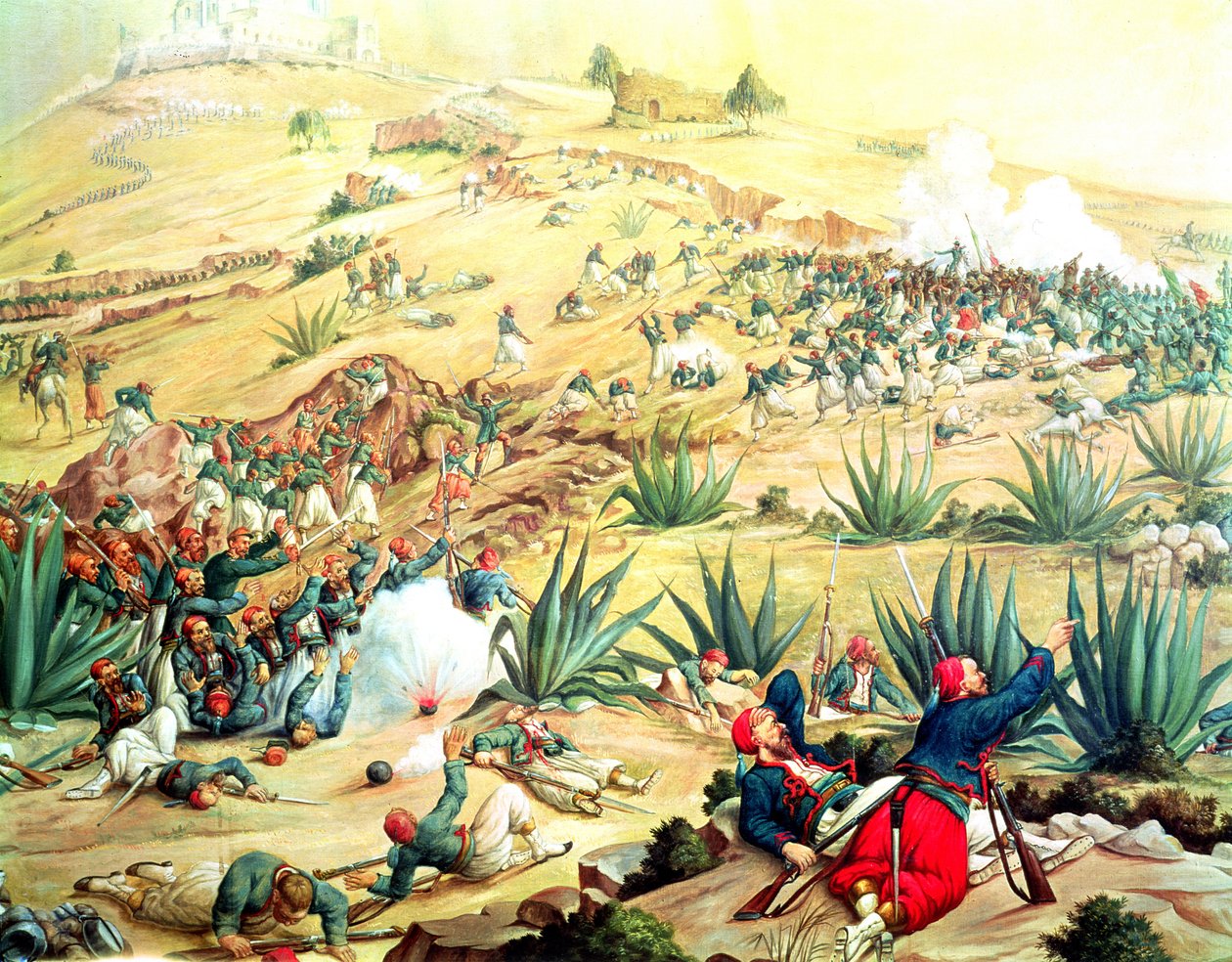 Bitva u Puebla, 5. května 1862 (ropa) od Mexican School