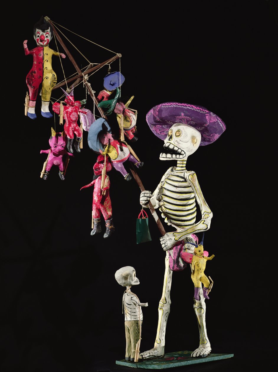 Day of the Dead: Toy Peddler, z Oaxaca (papier mache) od Mexican School