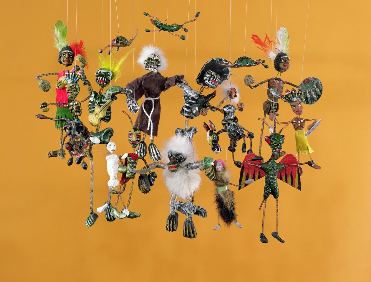 Figurky Day of the Dead z Oaxaca (papier mache) od Mexican School