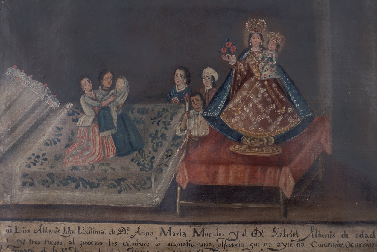 Obraz ex-voto, 1851 od Mexican School