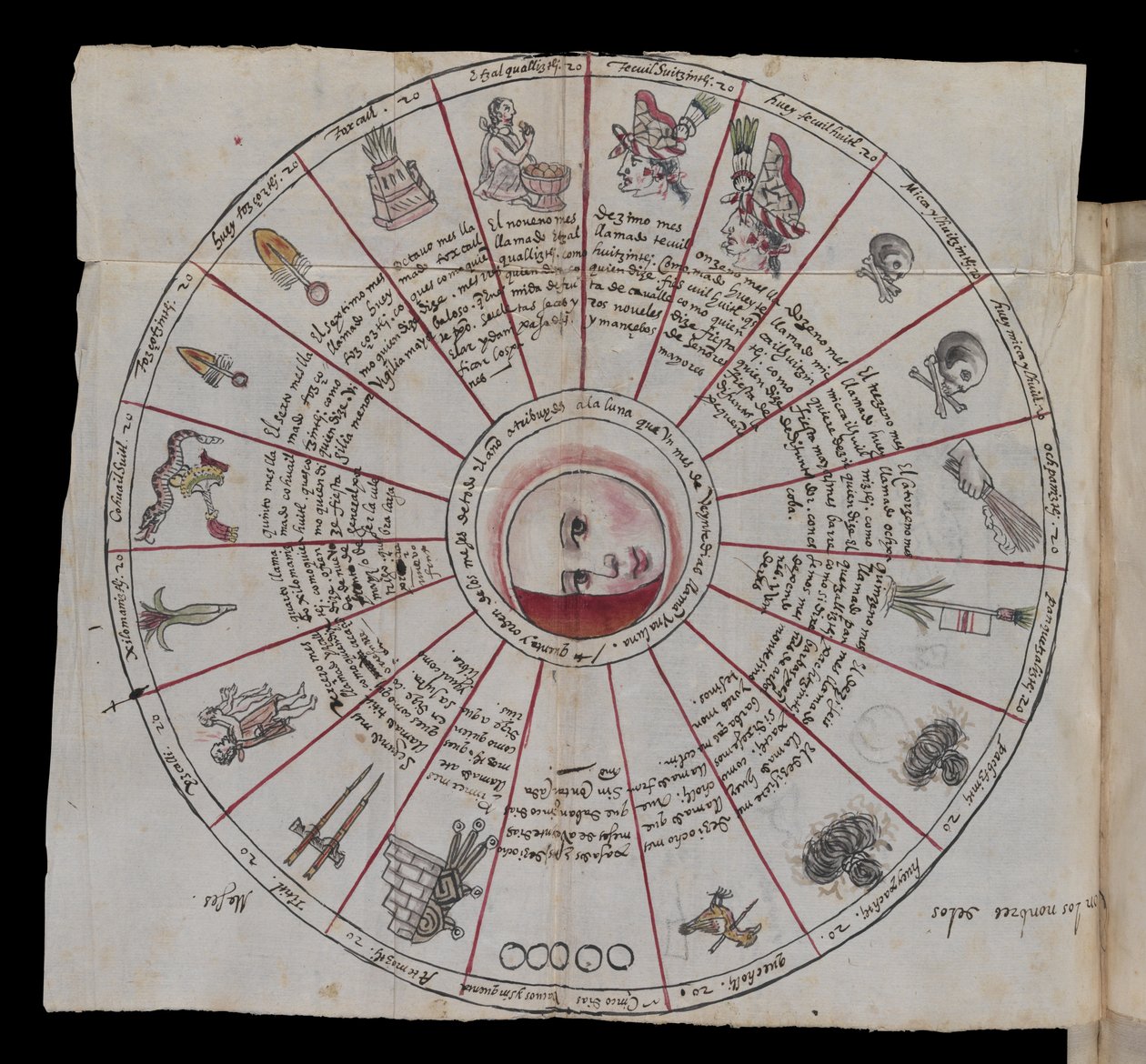 MS Hunter 242, insert fol.177-178 (pero & inkoust na papíře) od Mexican School