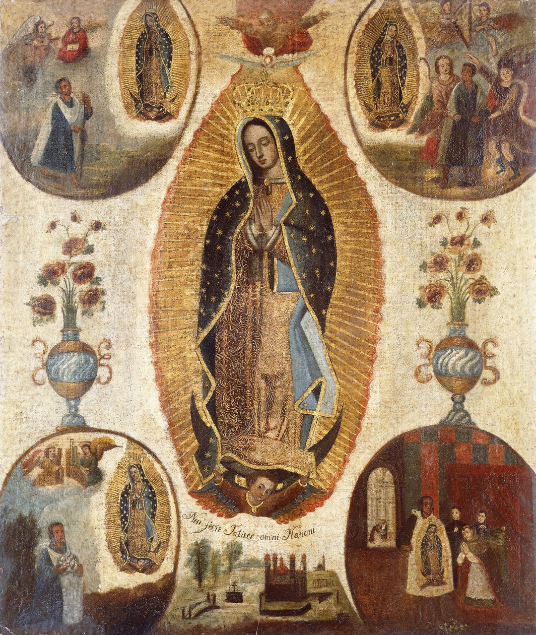 Panna Maria Guadalupská; Panny Marie Guadalupské od Mexican School