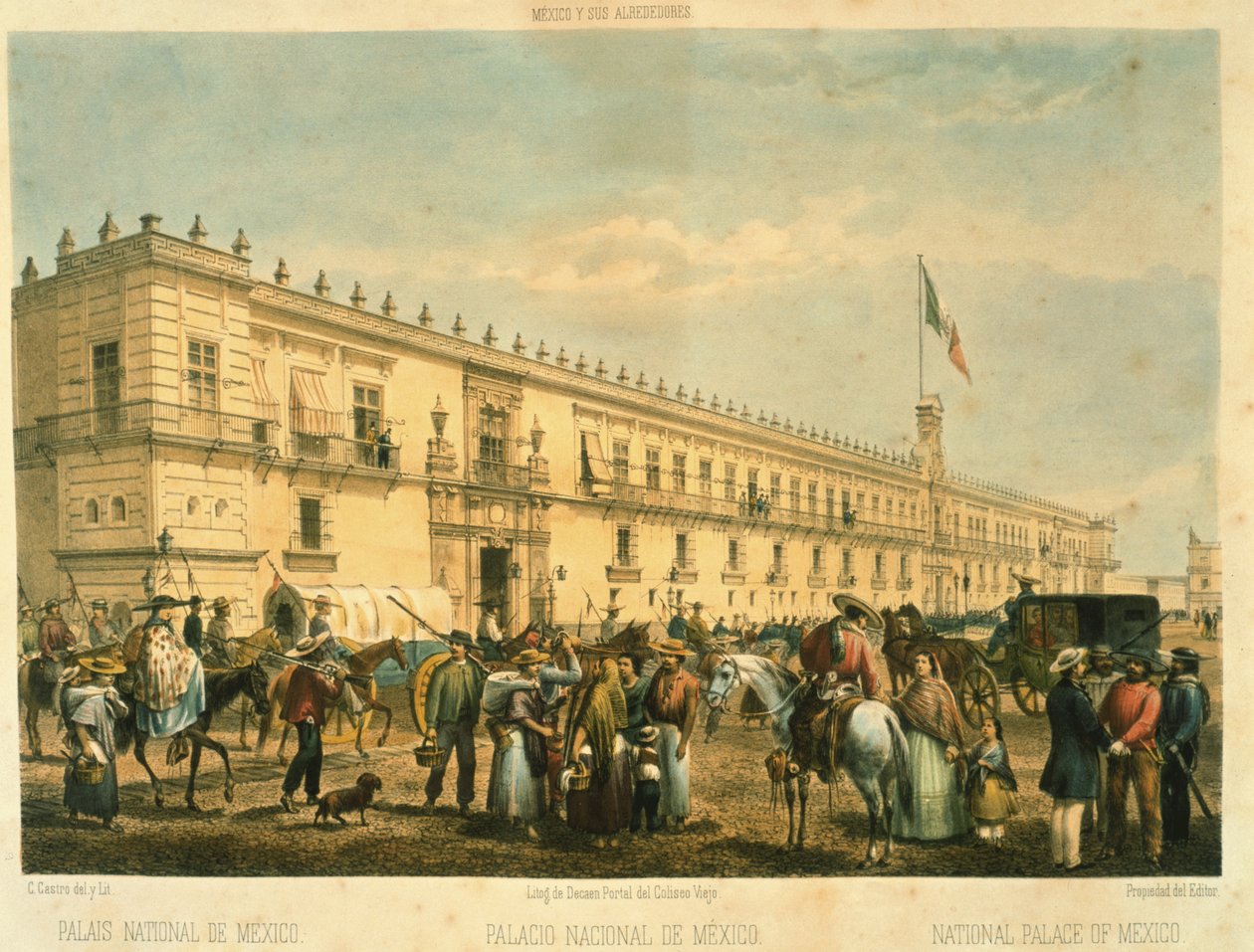 Národní palác, Mexico City od Mexican School