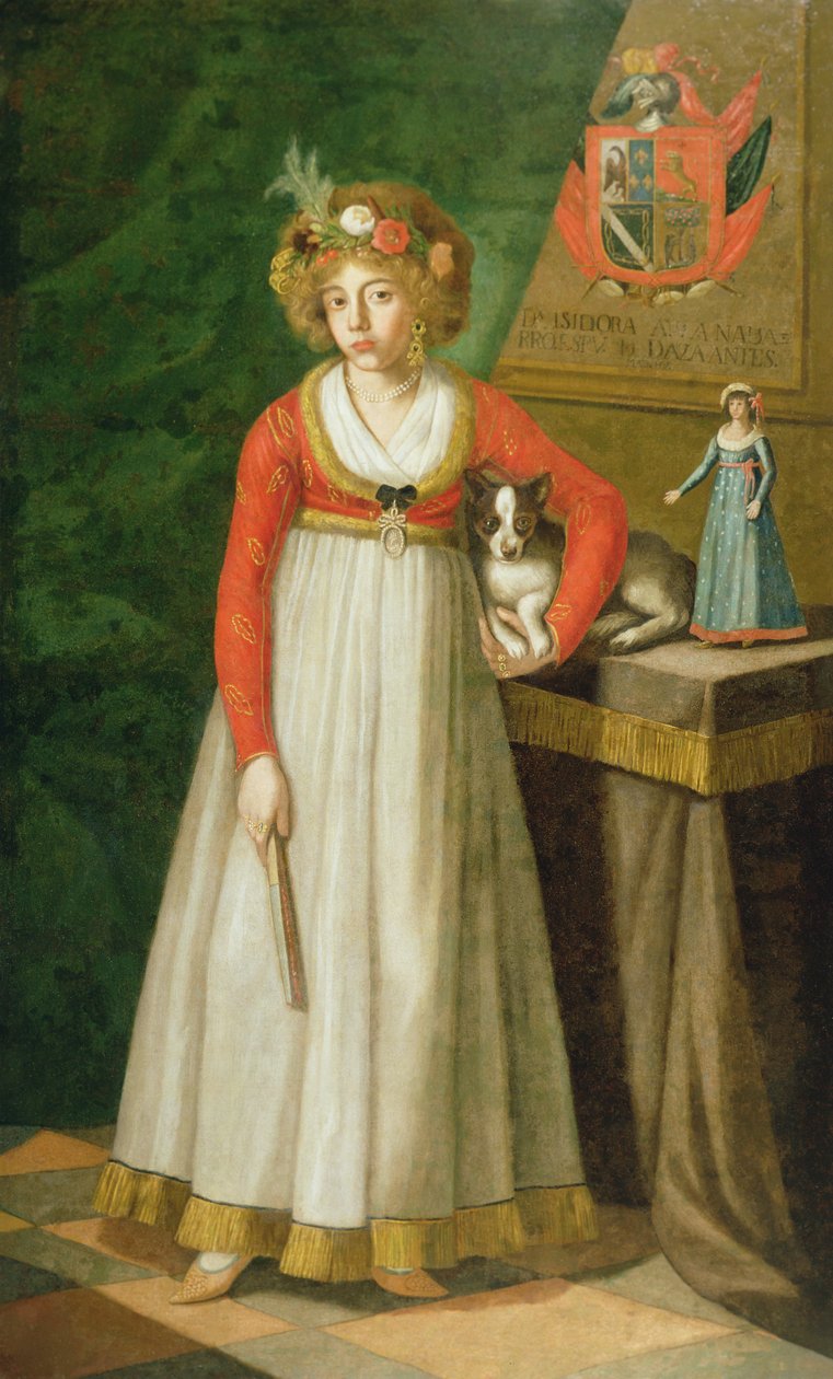 Portrét Isidora, 1810 od Mexican School