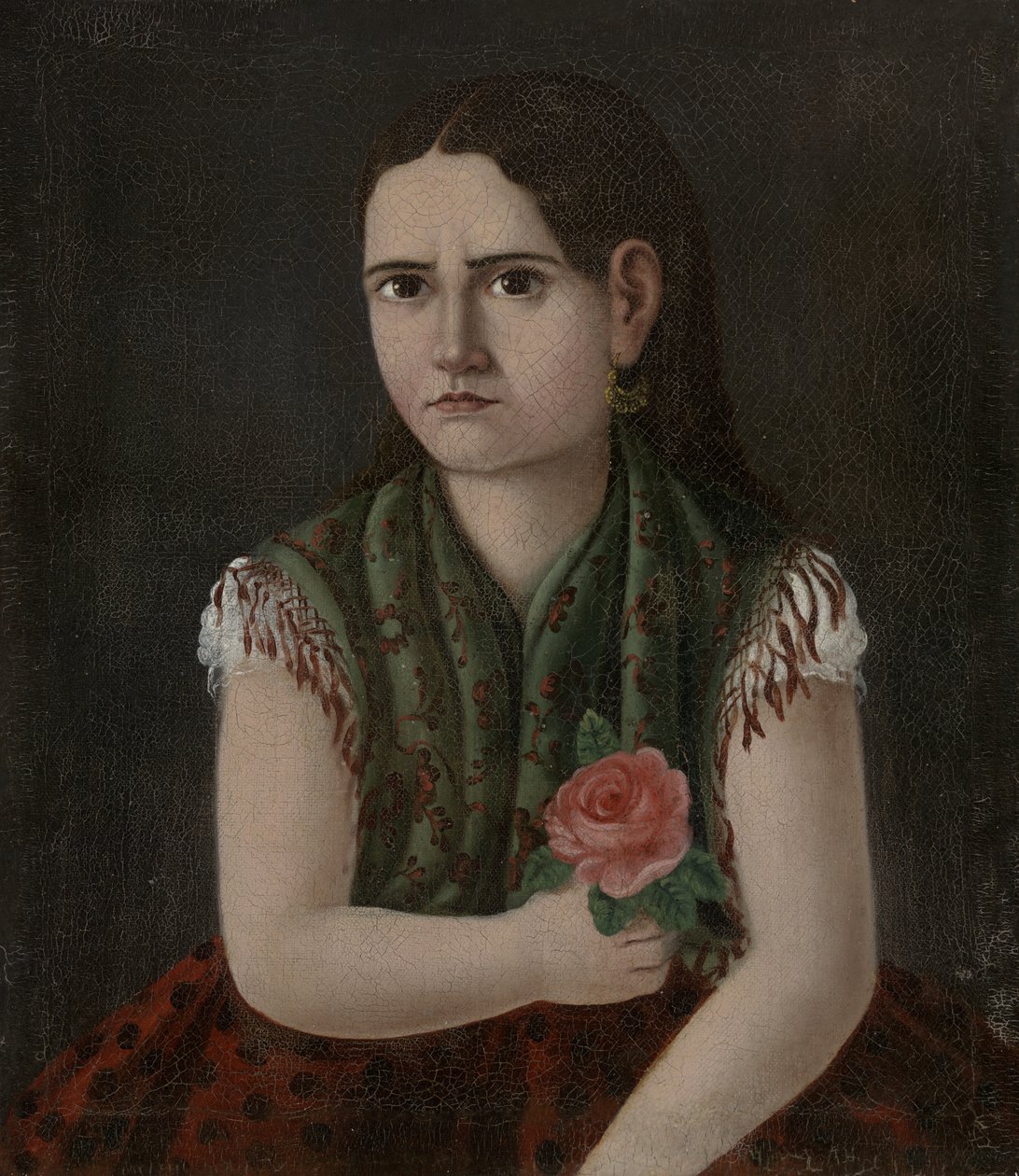 Portrét ženy, c.1880 od Mexican School