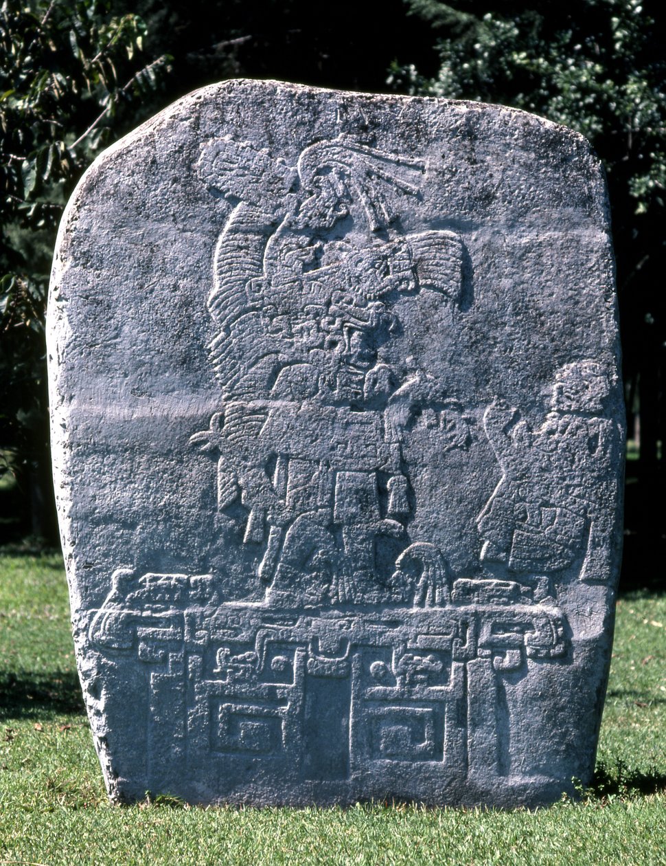 Stela, z El Meson, pozdní předklasické období od Mexican School