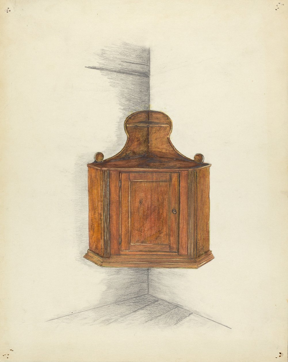 Rohová skříň, c. 1953. od Meyer Goldbaum
