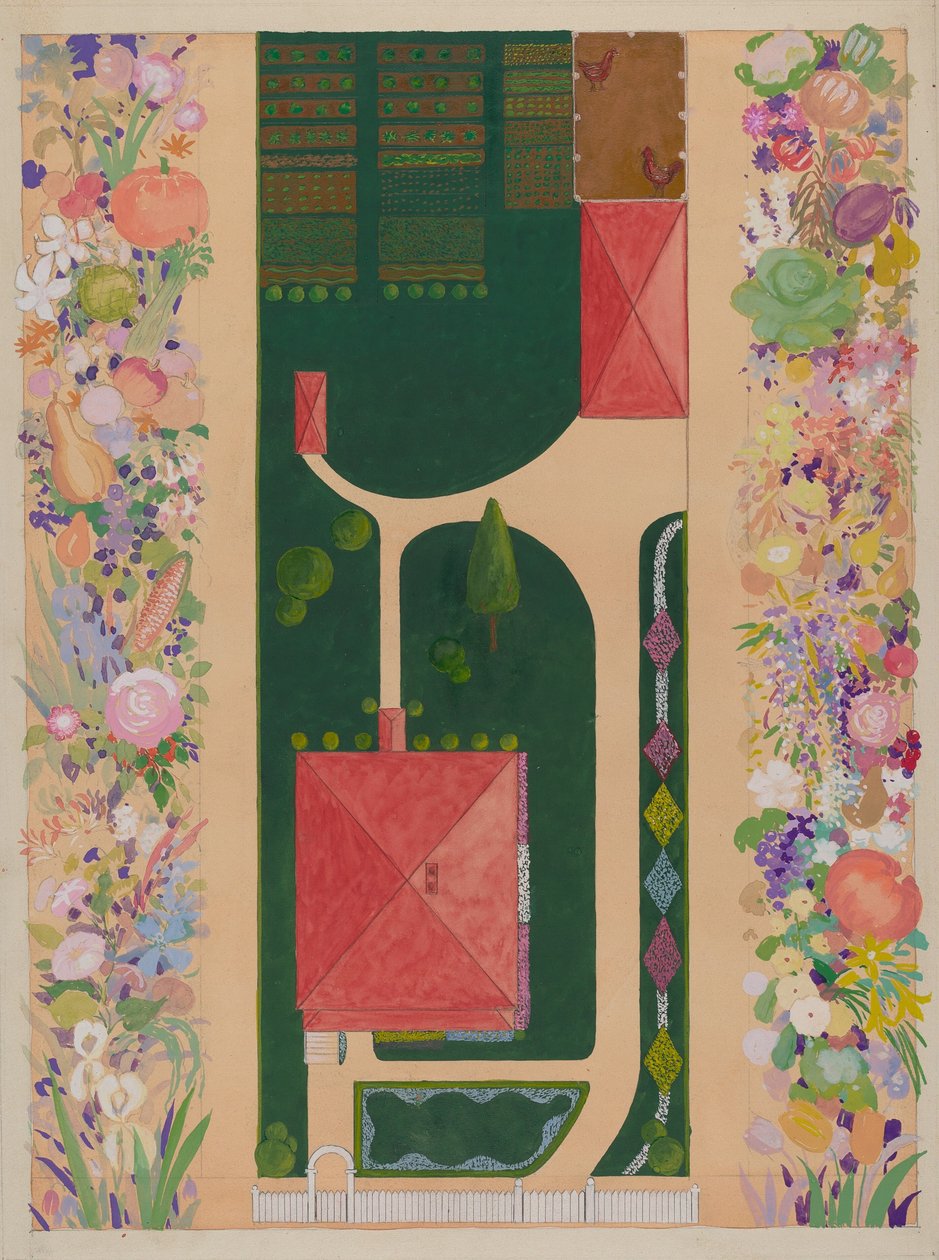 Dům a zahrada Samuela Harrisona, c. 1936. od Meyer Goldbaum
