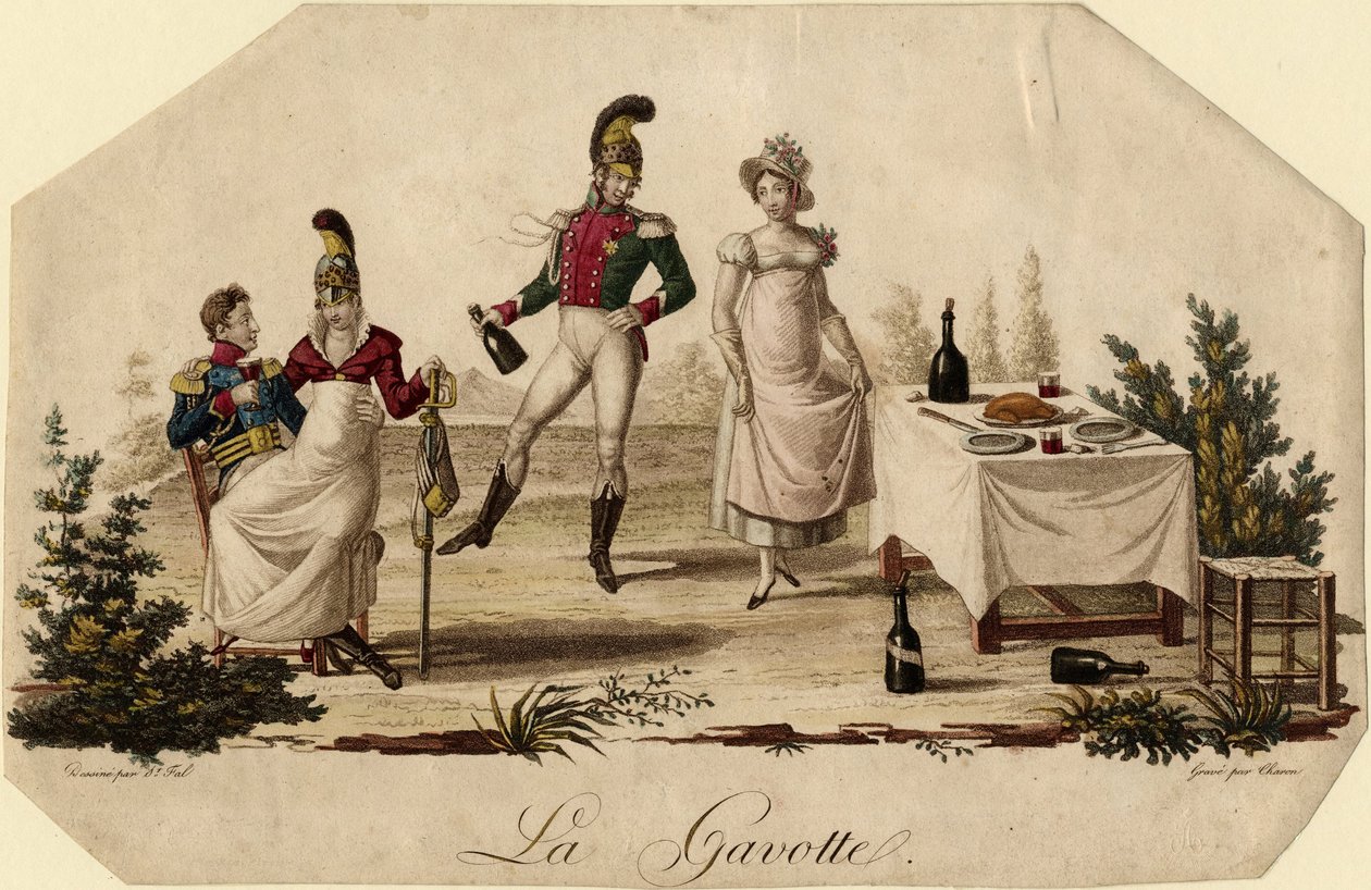 Gavotte, c. 1815 od Meynier Saint Fal