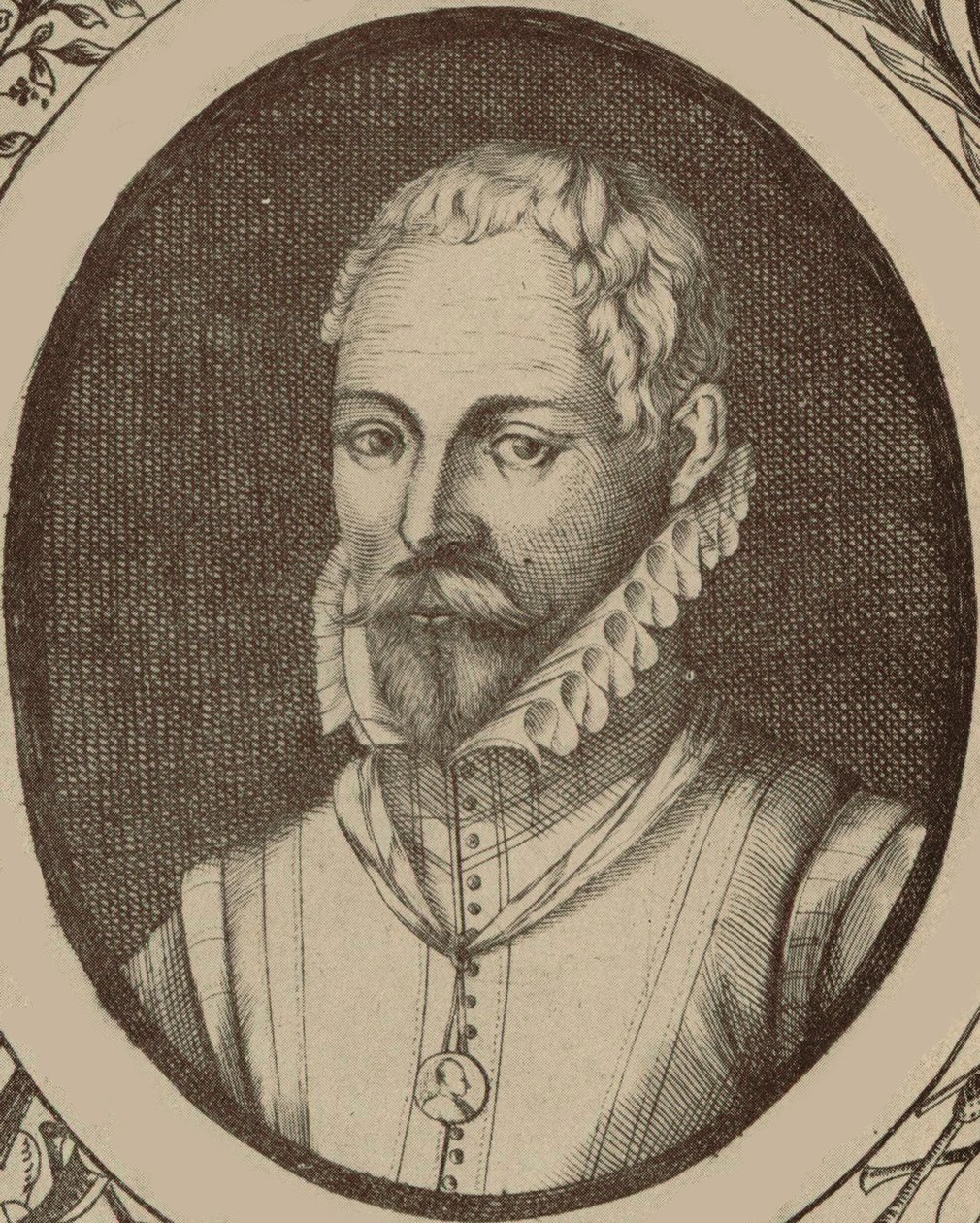 Portrét skladatele Rolanda de Lassus 1532-1594. od Meyssens