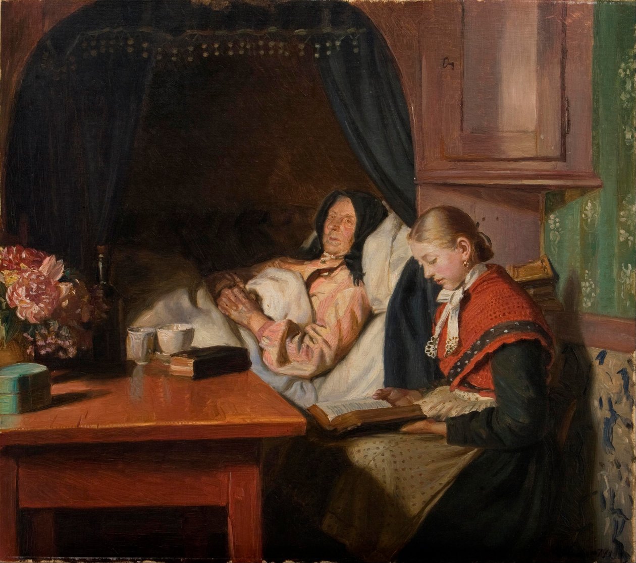 U nemocné postele od Michael Peter Ancher