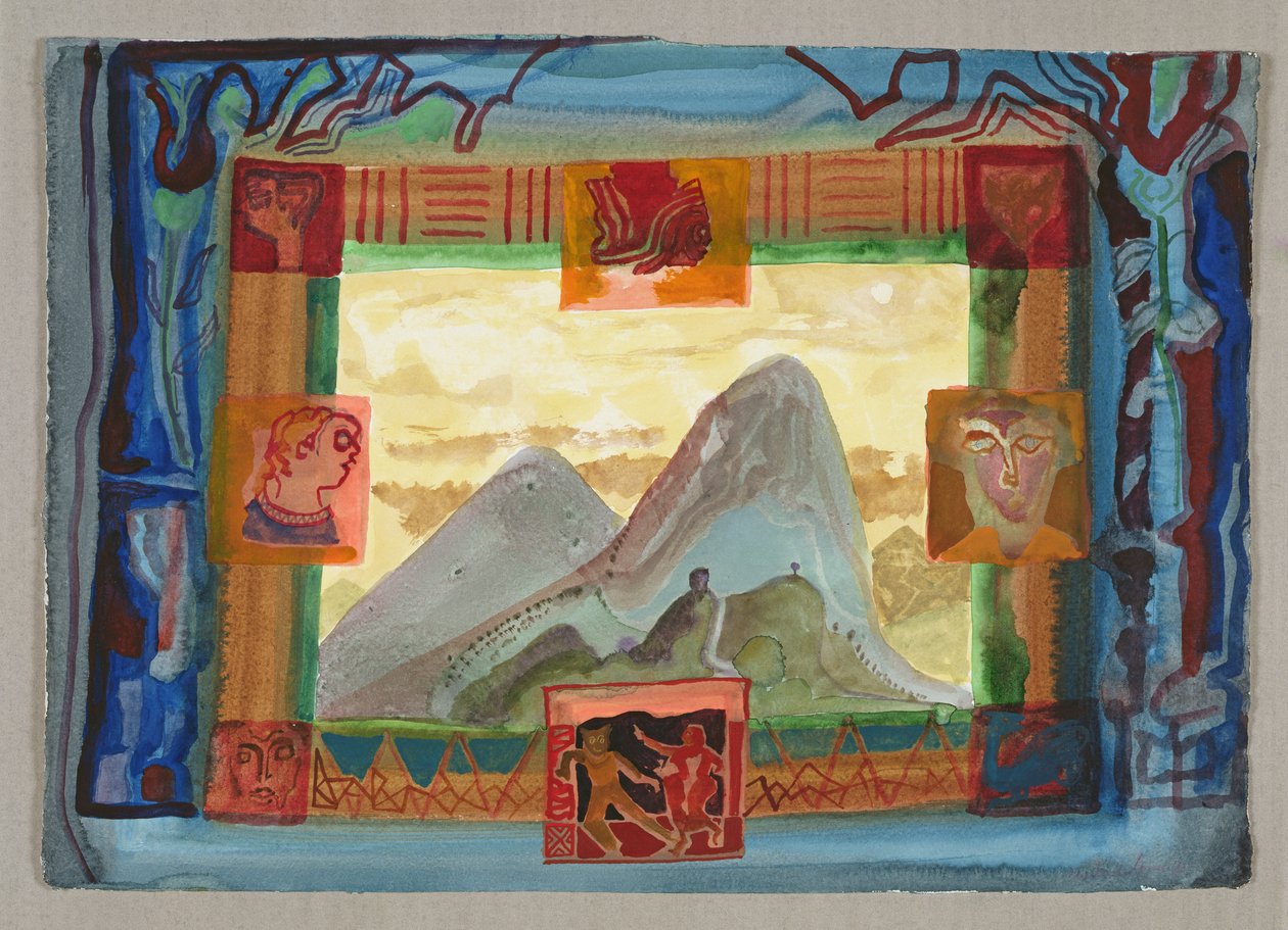 Mountain Peaks and Faces (wc) od Michael Chase
