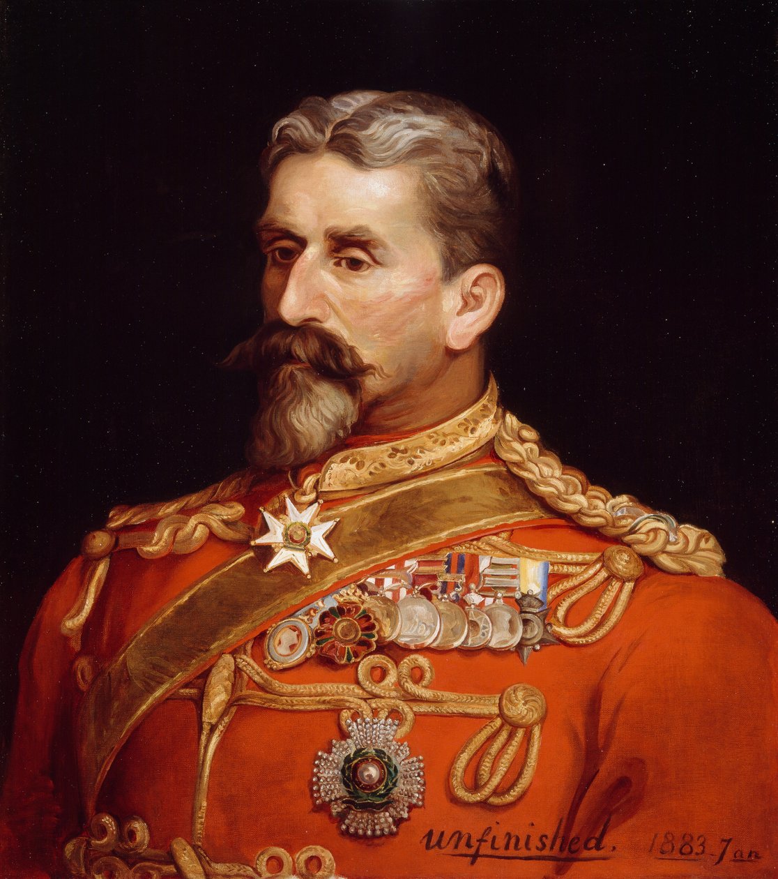 Generálmajor Sir Charles Metcalfe MacGregor KCB CSI CIE (1840-87) jako proviantní generál Indie, 1883 od Michael Ciardiello