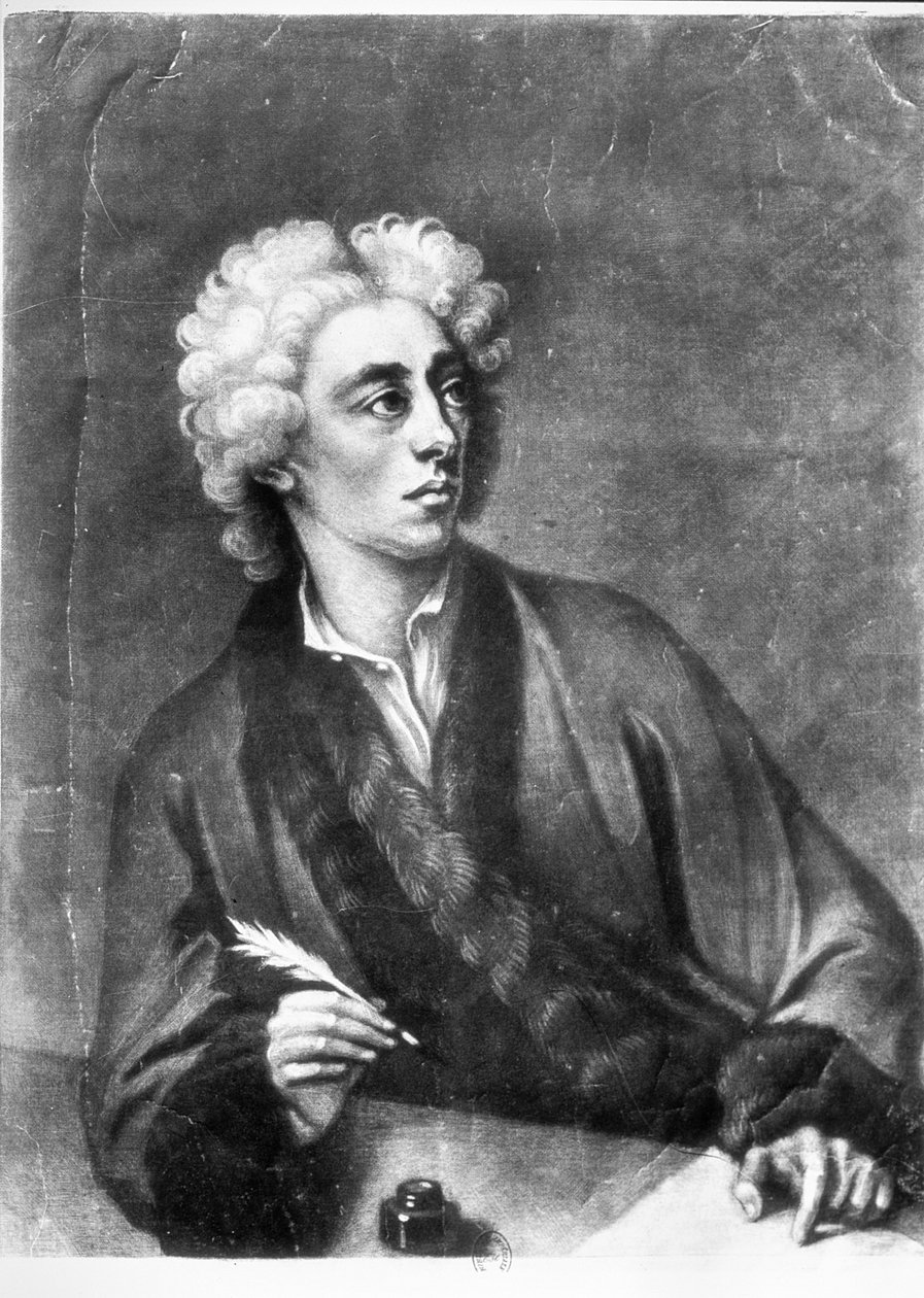 Portrét Alexandra Popea (1686-1744) od Michael Dahl