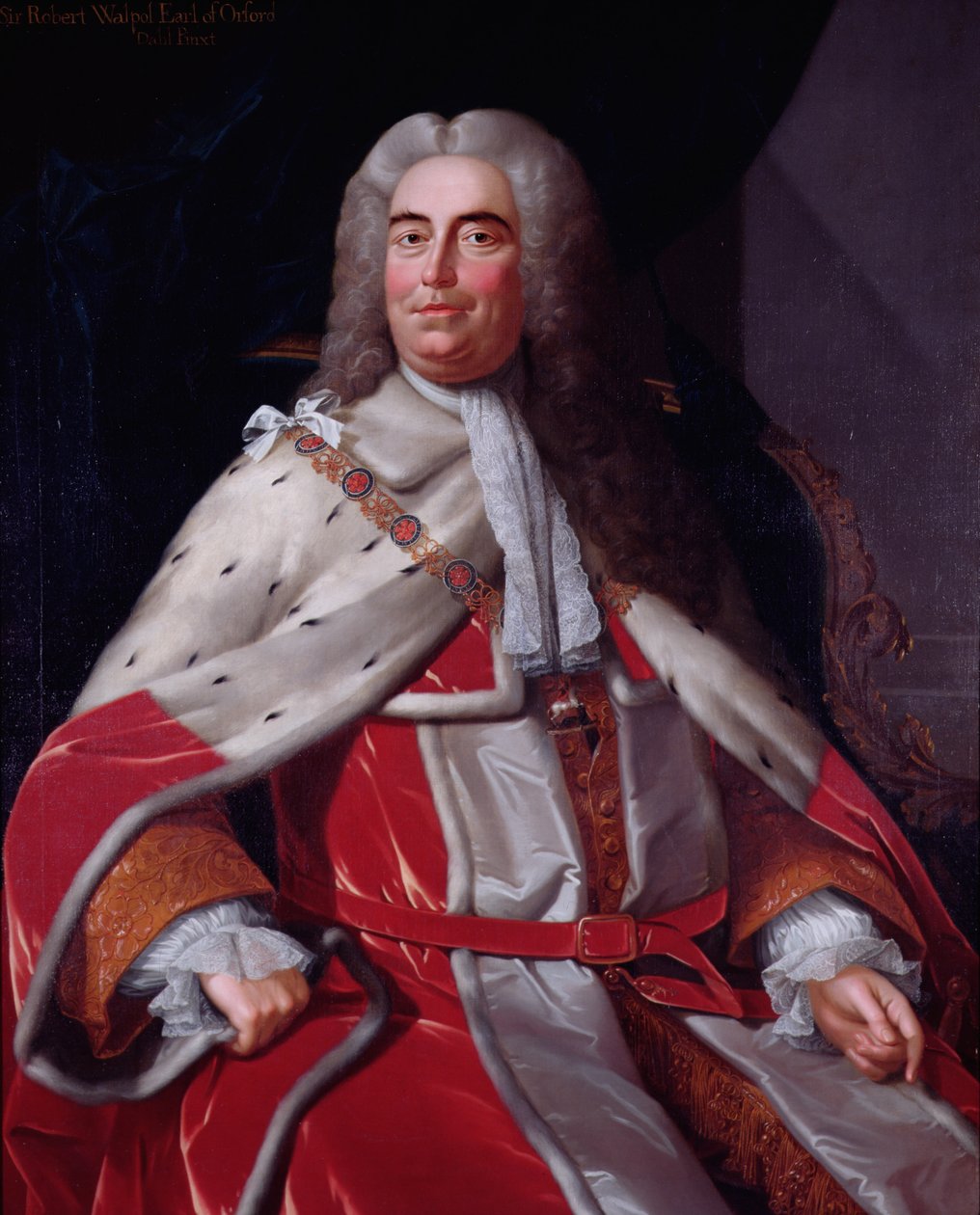 Sir Robert Walpole, hrabě z Orfordu (1676-1745), první lord ministerstva financí a kancléř státní pokladny od Michael Dahl