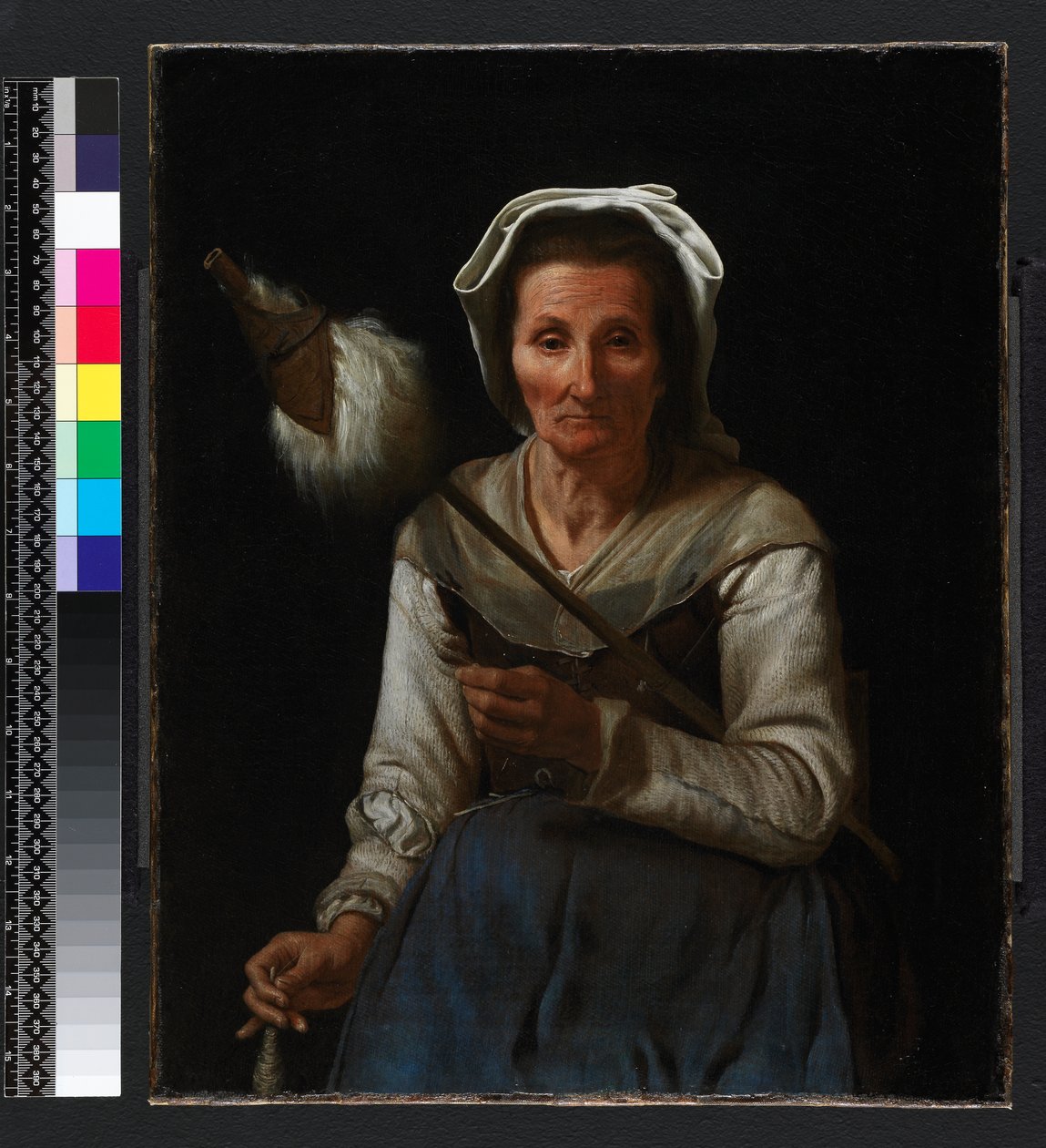 Stará žena předoucí, 1646-48 od Michael Sweerts