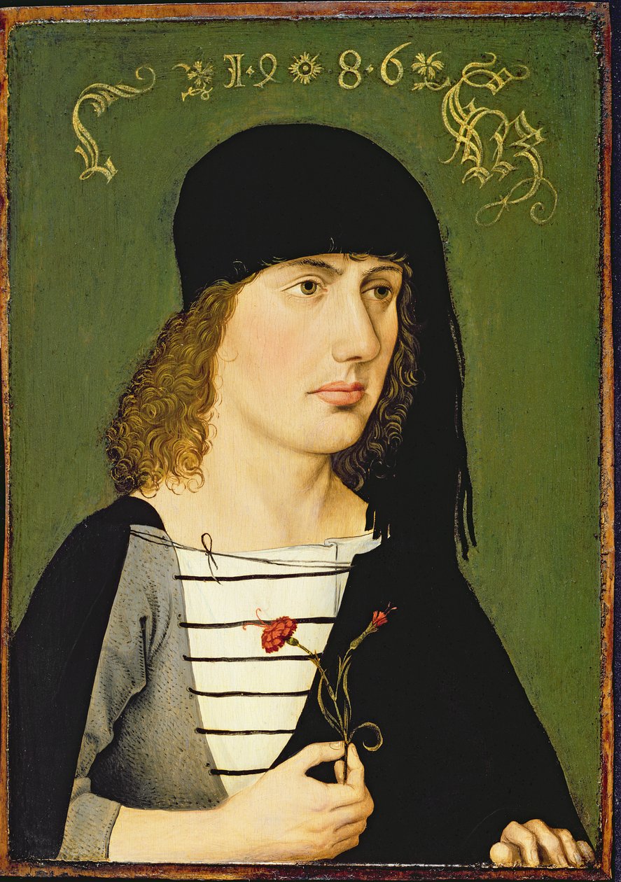 Mladý muž, 1486 od Michael Wolgemut or Wolgemuth