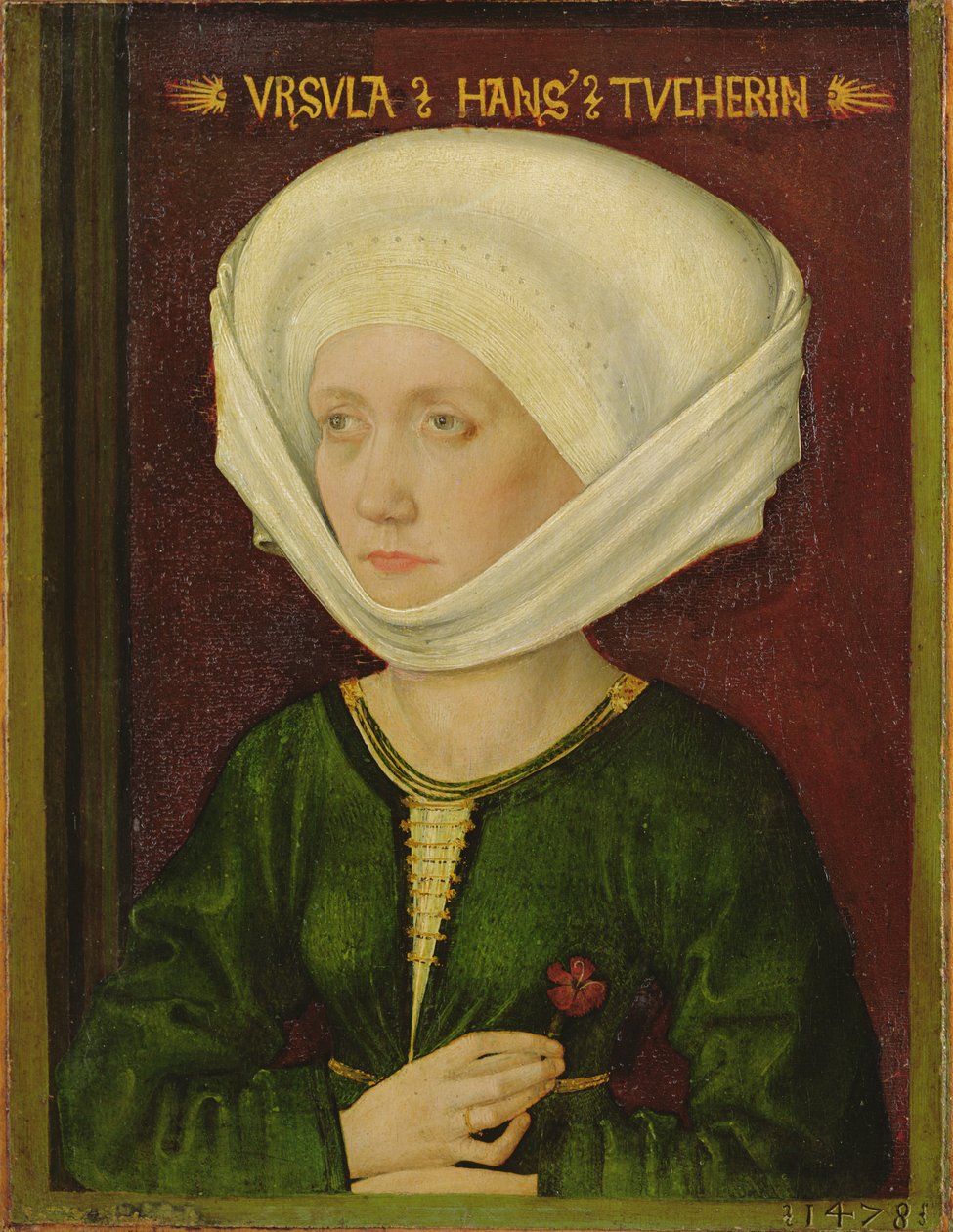 Portrét Ursuly Tucher, 1478 (olej na lipovém dřevě) od Michael Wolgemut or Wolgemuth