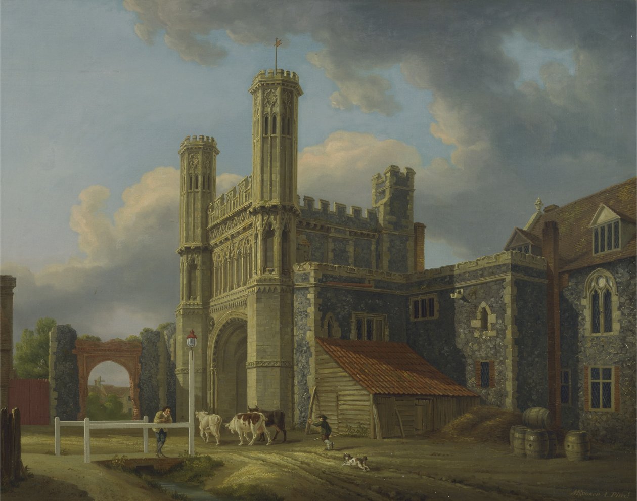 Brána svatého Augustina, kolem roku 1778 (olej na plátně) od Michael Rooker