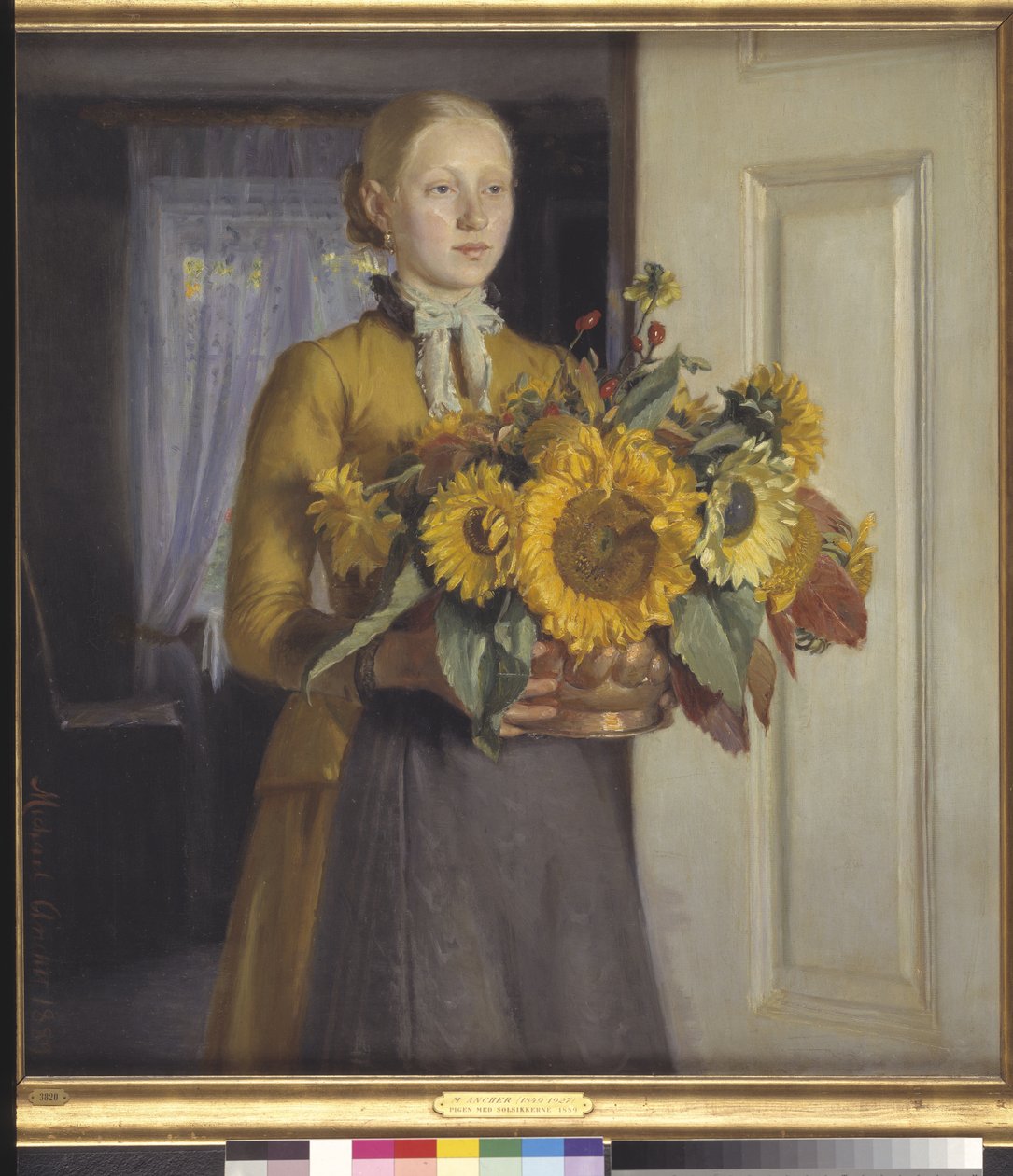 Dívka se slunečnicemi od Michael Ancher
