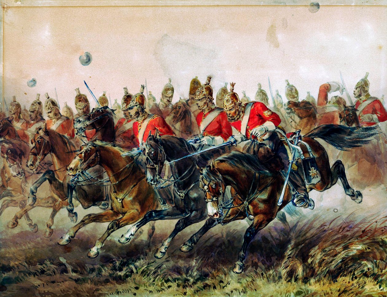 Charge of the Light Brigade během bitvy u Balaclavy, 1854 od Michael Angelo Hayes