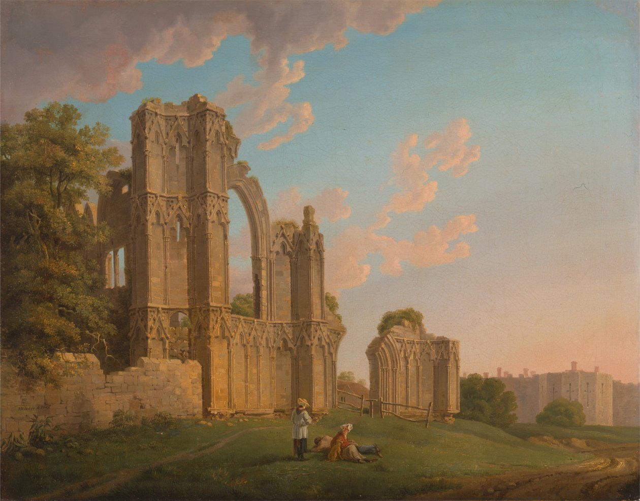 Opatství svaté Marie, York od Michael Angelo Rooker