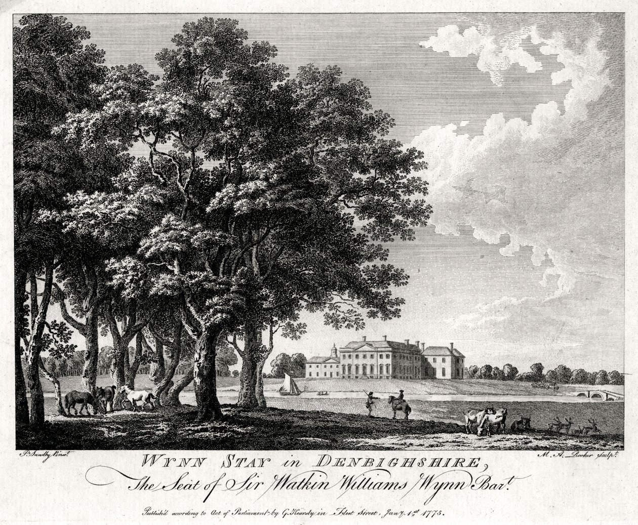 Wynn Stay v Denbighshire, Wales, 1775 od Michael Angelo Rooker