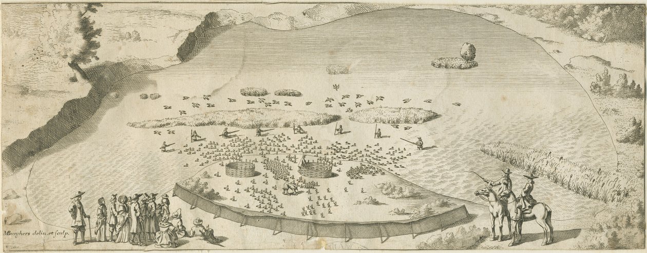 High Offley - Shebben Pool: rytina, nd [1653-1686] (tisk) od Michael Burghers