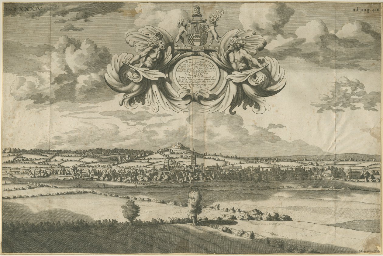 Stafford - East North East Prospect: rytina, nd [1686] (tisk) od Michael Burghers