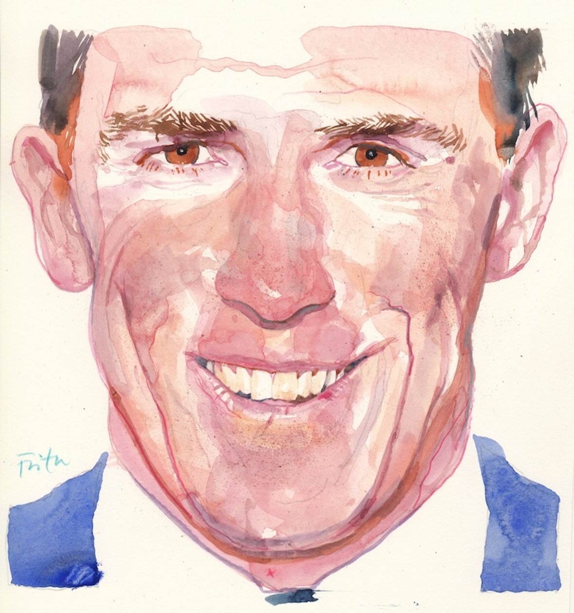 Rob Brydon (akvarel) od Michael Frith