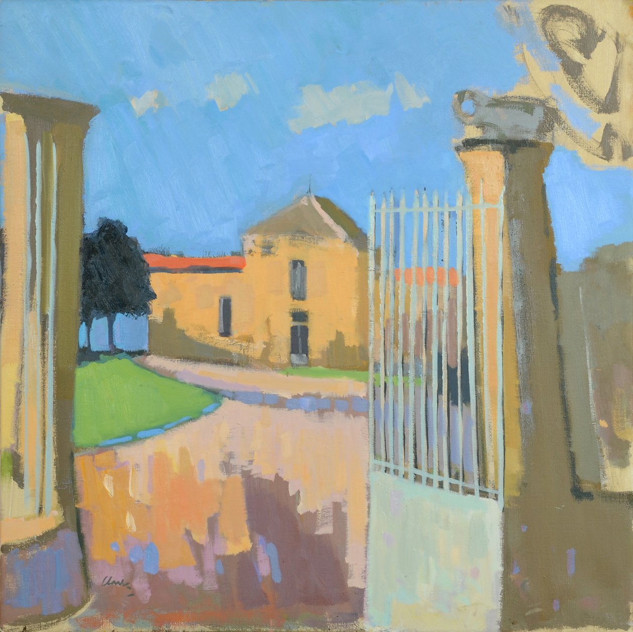 Bages, Francie, 2017 (olej na plátně) od Michael G. Clark