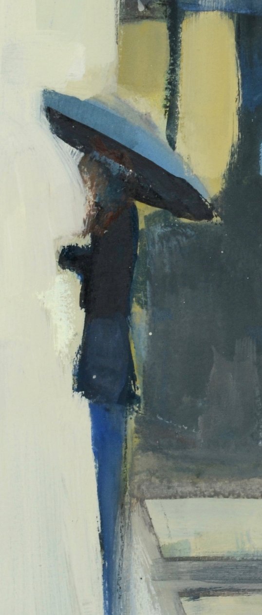 Paříž v dešti, 2017 (akvarel na papíře) od Michael G. Clark
