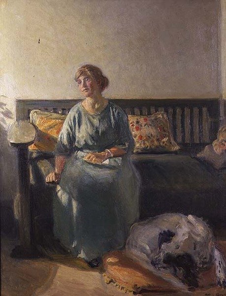 Portrét Helgy, umělcovy dcery od Michael Peter Ancher