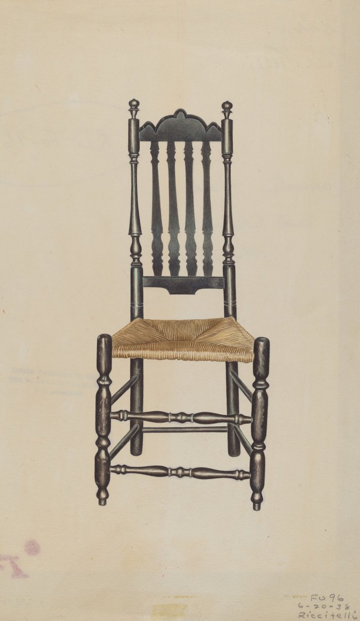 Zadní postranní křeslo zábradlí, 1938. od Michael Riccitelli