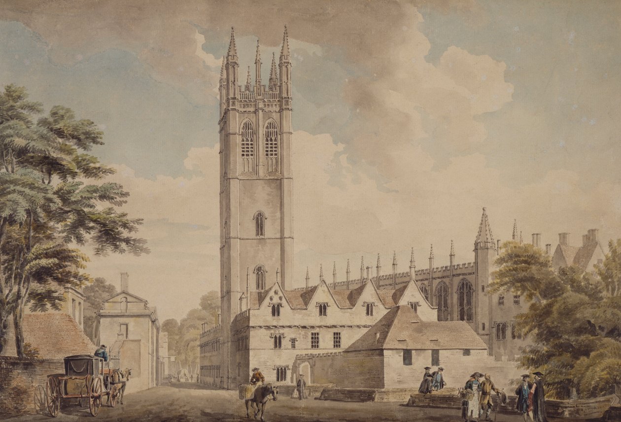 Magdalen Bridge And Tower, Oxford, 1768-1772 od Michael Rooker