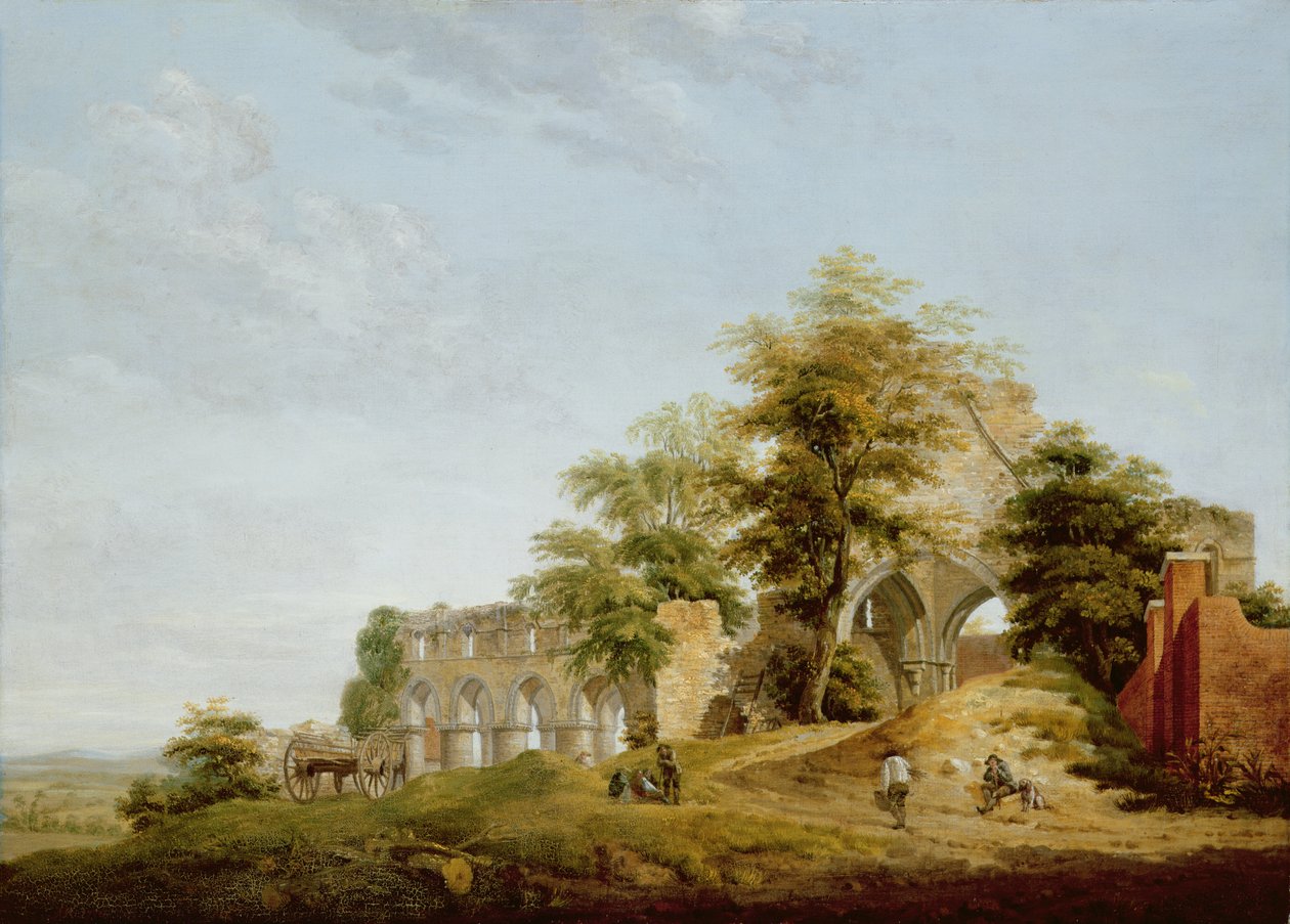 Ruiny opatství Buildwas, 1770 od Michael Rooker