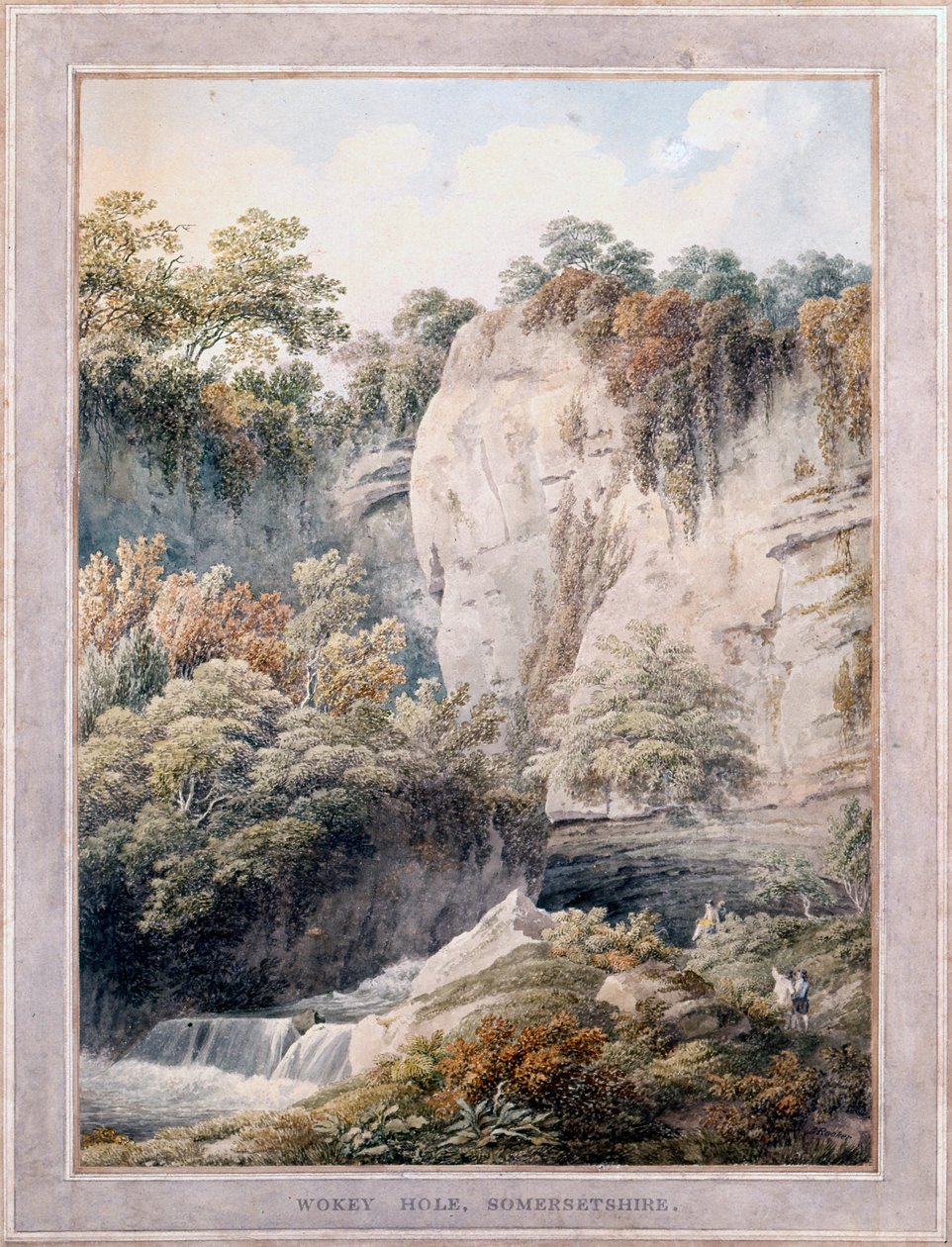 Wookey Hole, Somerset, 18. století od Michael Rooker