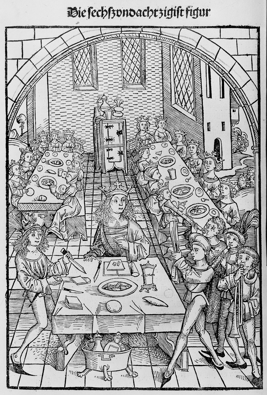 Pokladnice nebo svatyně zboží, bohatství spásy a věčného štěstí, 1491. od Michael Wolgemut