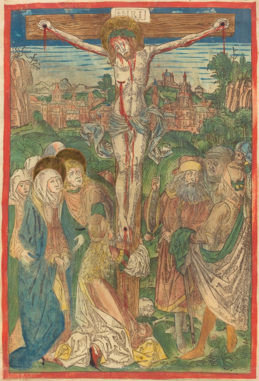 Ukřižování se svatou Marií Magdalenou od Michael Wolgemut