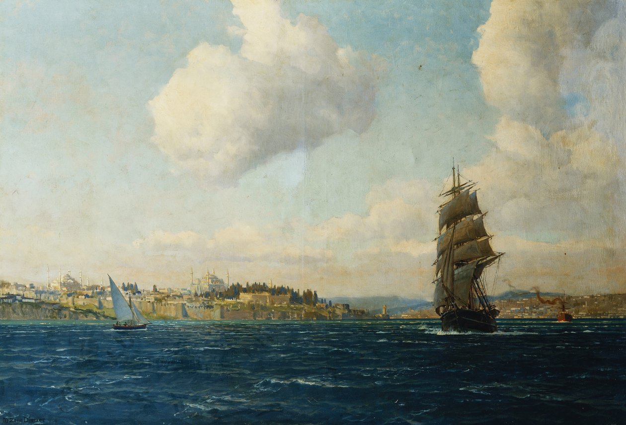 Pohled na Konstantinopol od Michael Zeno Diemer