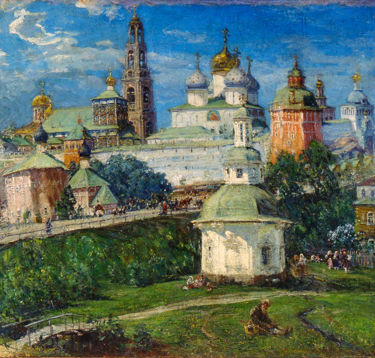 Lavra Trojice svatého Sergia v Sergiyev Posad, 1910. od Michail Boskin