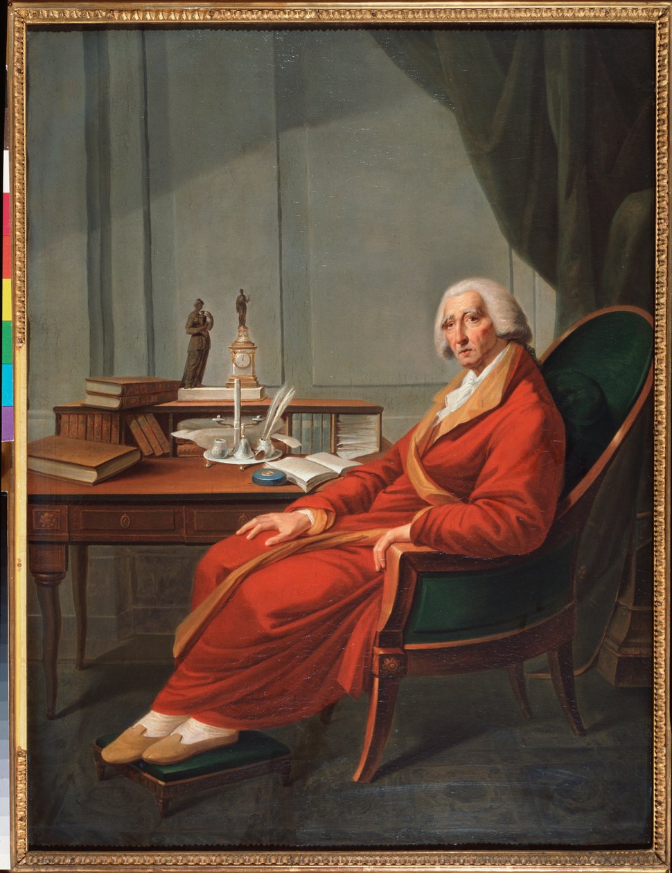 Portrét říšského kancléře Ruska hraběte Ivana Ostermana (1725-1811) (portrét říšského kancléře Ruska hraběte Ivana Ostermana) - obraz Michaila Fjodoroviče Volnova (1759-1826), olej na plátně od Michail Fyodorovich Voinov