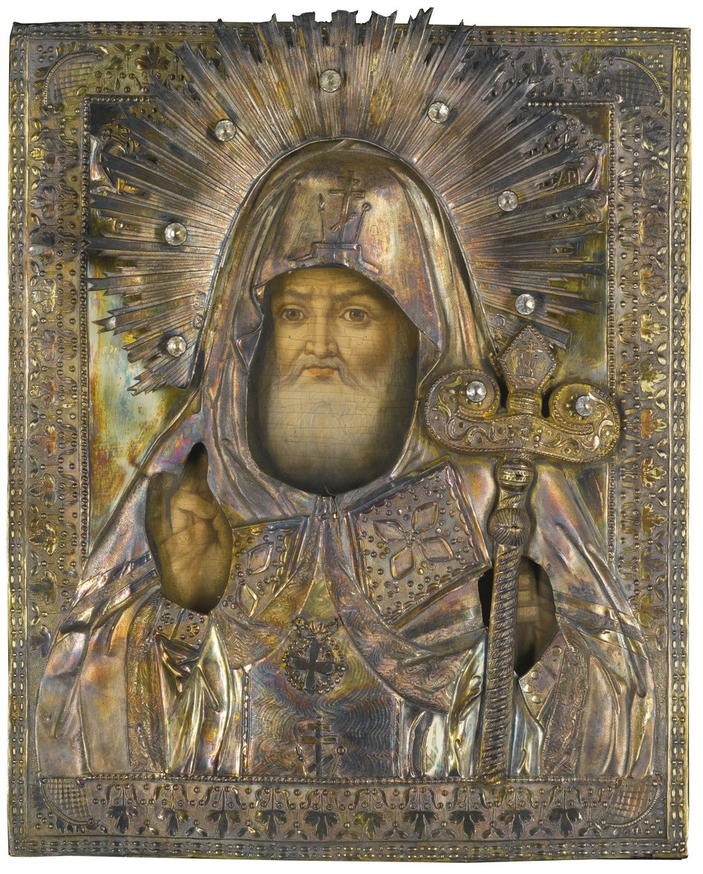 Svatý Mitrofan z Voroněže, 1835 od Michail Vasilyevich Borodulin