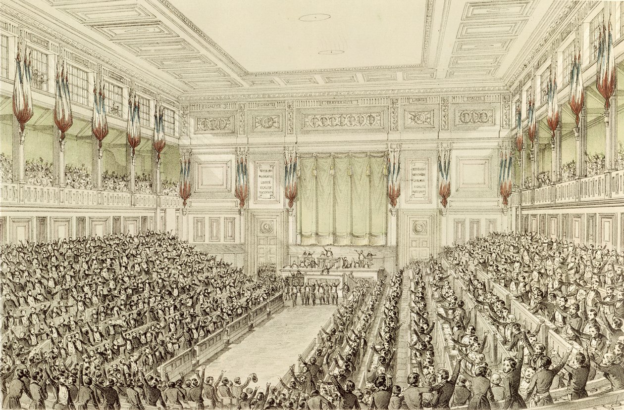 První zasedání Národního shromáždění, 4. května 1848 od Michel C. and Gaildrau, Jules Fichot